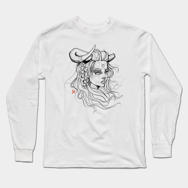 Tauro Long Sleeve T-Shirt by mxndesigner